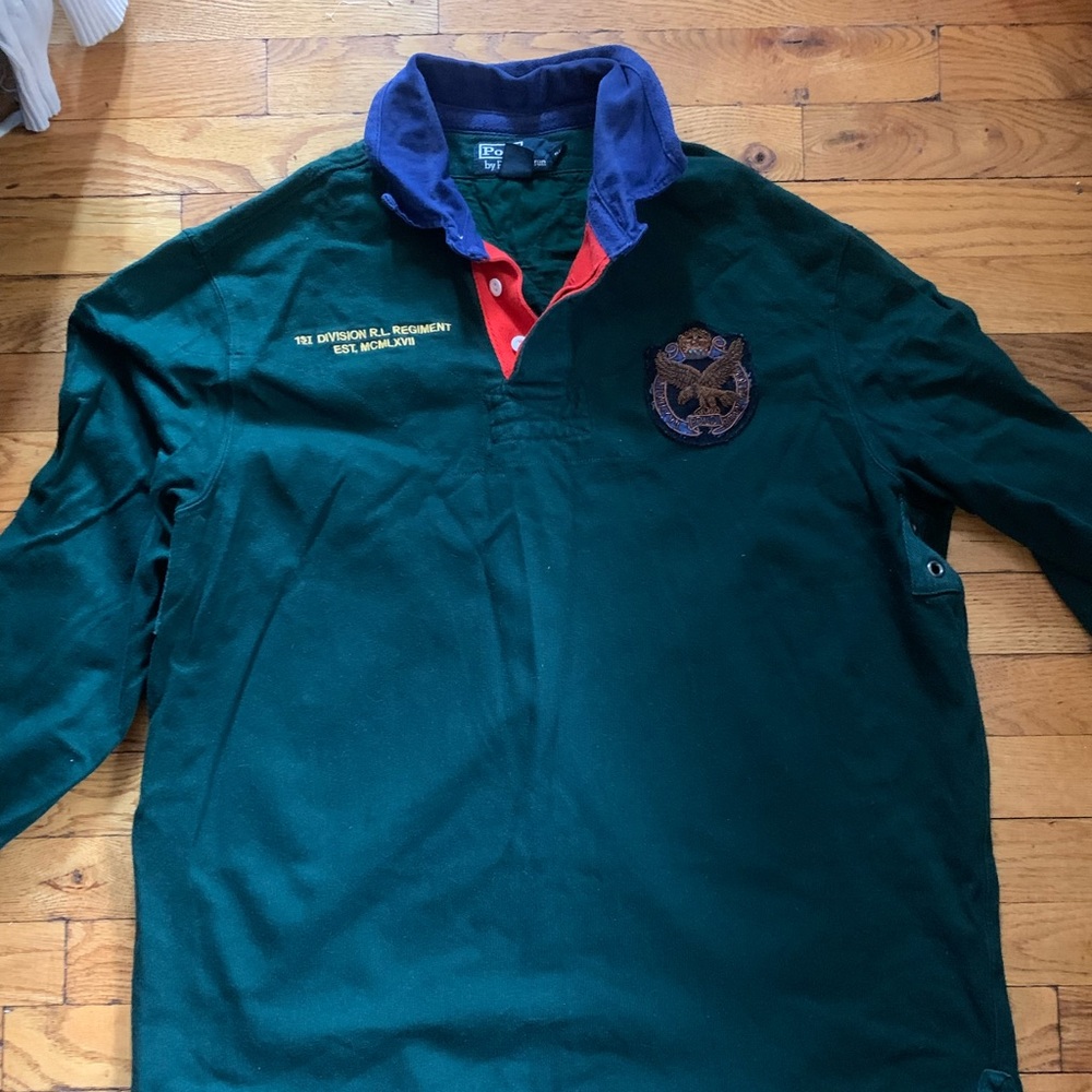 Hunter green Rugby Polo By Ralph Lauren